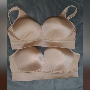 Jockey Forever Fit Bra Size L Nude color, 2 pieces